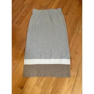 TIME AND TRU gray maxi knit maxi skirt, size large